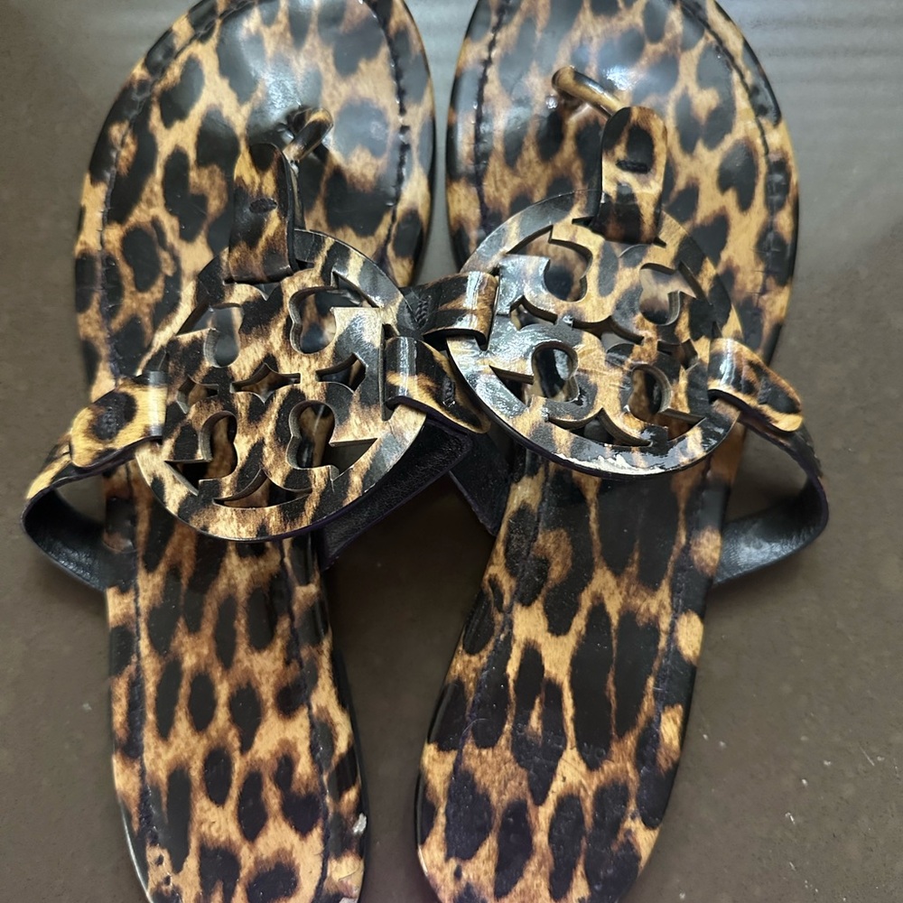 Tory Burch Black and Brown Sandals